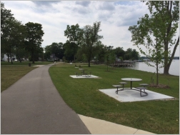 Picnic Tables in Park