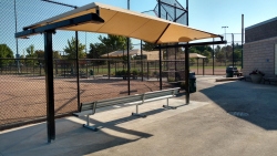 Dugout at Power Park