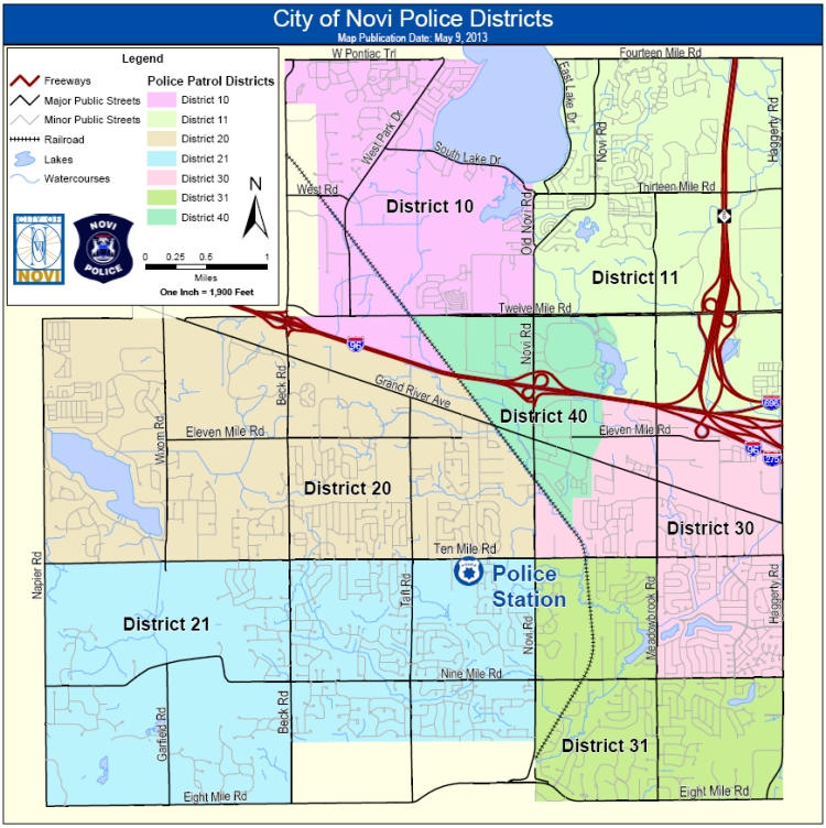 Police Districts Map